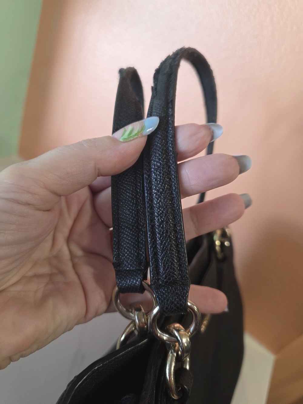 Coach Christie Carryall Handbag Black Pebbled Leather Shoulder Bag As Is - Picture 13 of 13